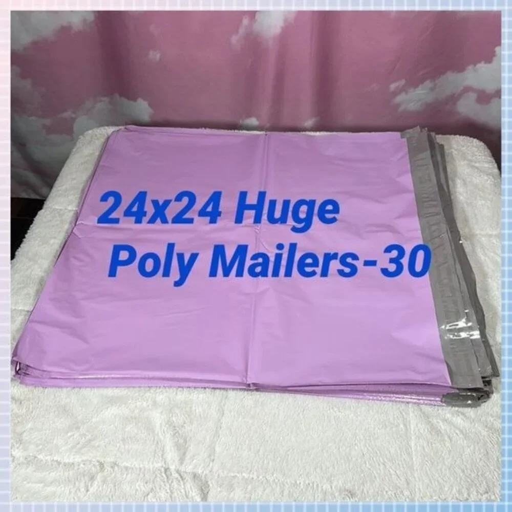Huge Poly Mailer 24”x24” Purple 30 mailers Big Poly Mailer